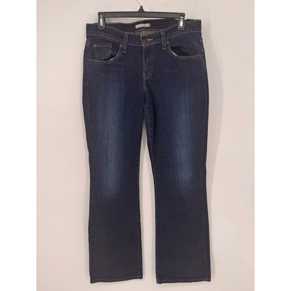 Levi's 529 Curvy Bootcut Jeans Womens 10 Medium Dark Wash Excellent Stretch Blue